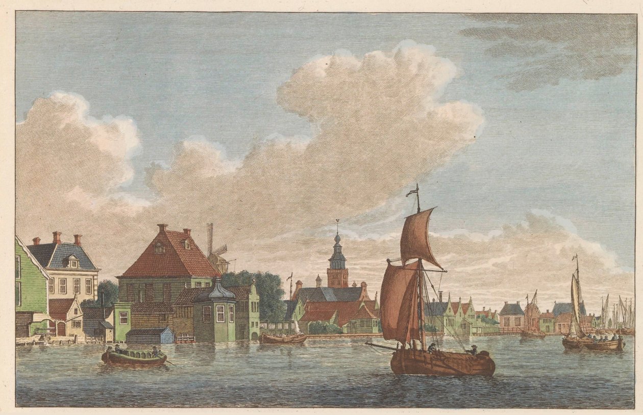 Westzaandam, ca. 1790 Binnen-Zaan til kirken i West-Zaandam / Saan Interieur-prisen du Coté de L