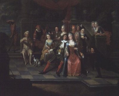 Karnevalsscene av Carel Jacob Crec