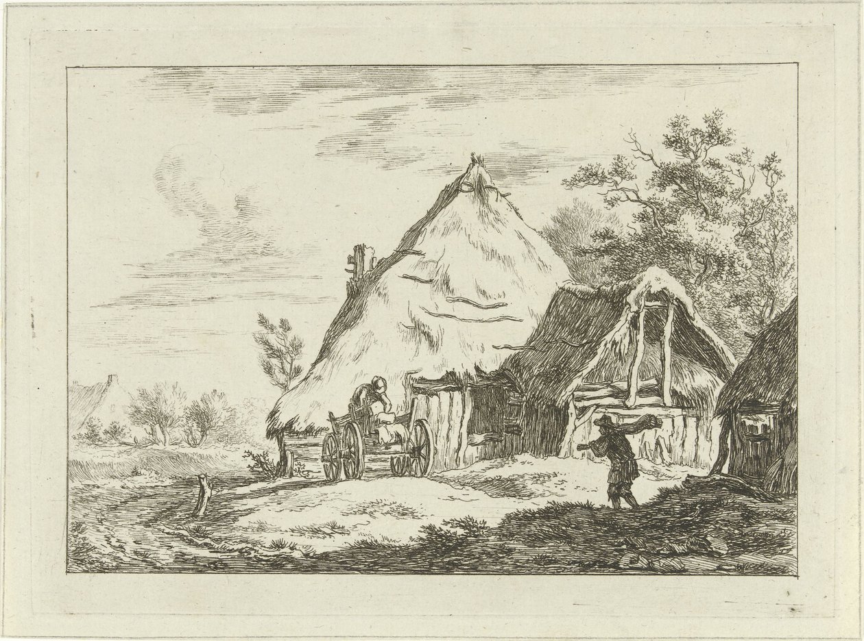 Vogn for en gård Landskap (1–6) (serietittel) av Carel Lodewijk Hansen