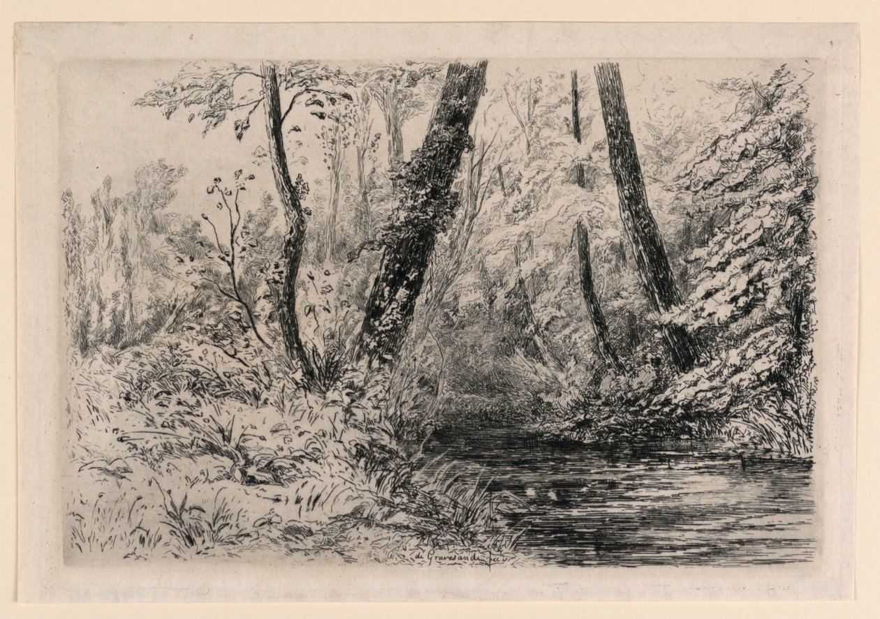 Suvenir fra Cressonnières i Veules av Carel Nicolaas Storm van 