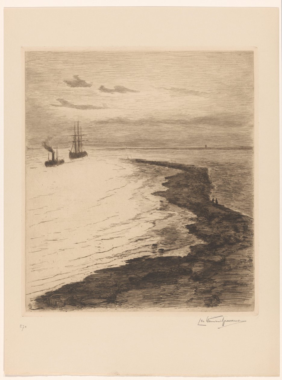 Havneinngang av Carel Nicolaas Storm van 