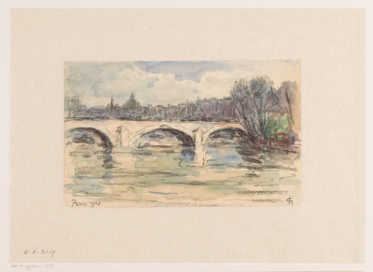 Bro over Seinen, Paris av Carel Nicolaas Storm van 