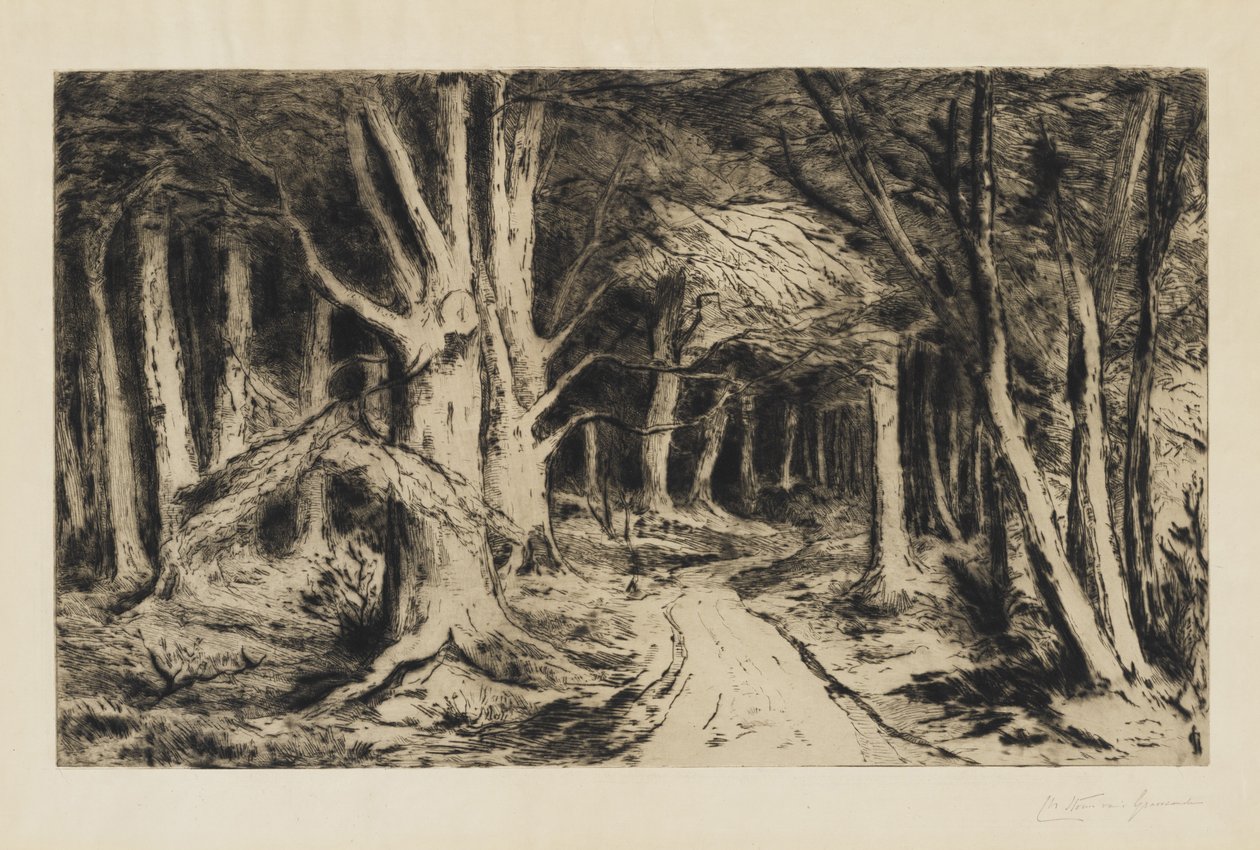 Skogsstien, ca. 1885 av Carel Nicolaas Storm van s Gravesande