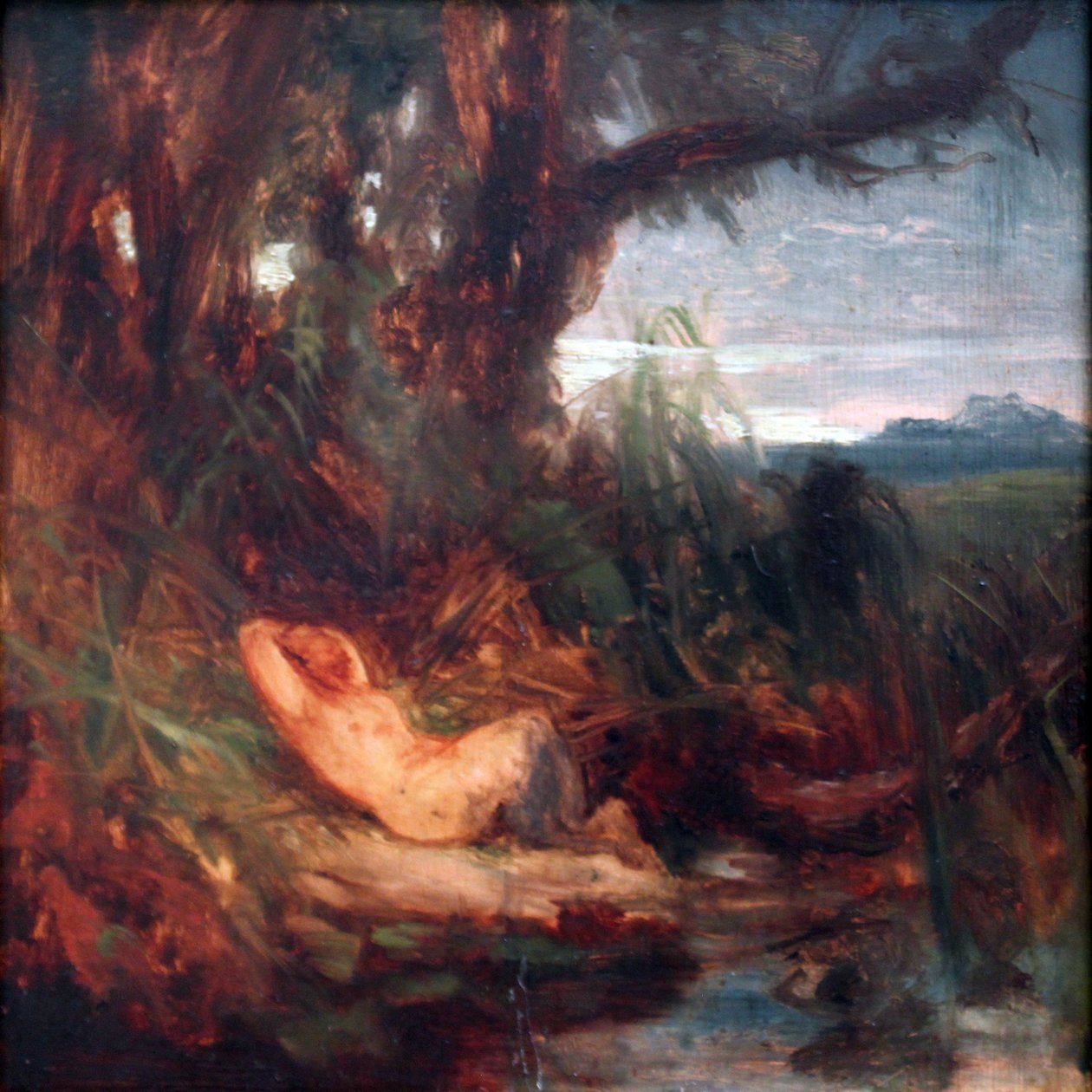 Sleeping Faun in the Reeds av Carl Blechen