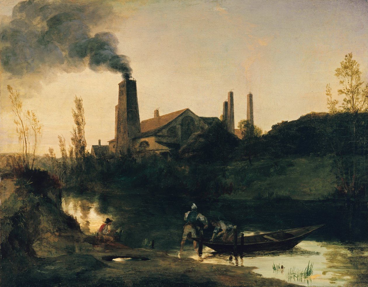 Valsemølle Neustadt-Eberswalde av Carl Blechen