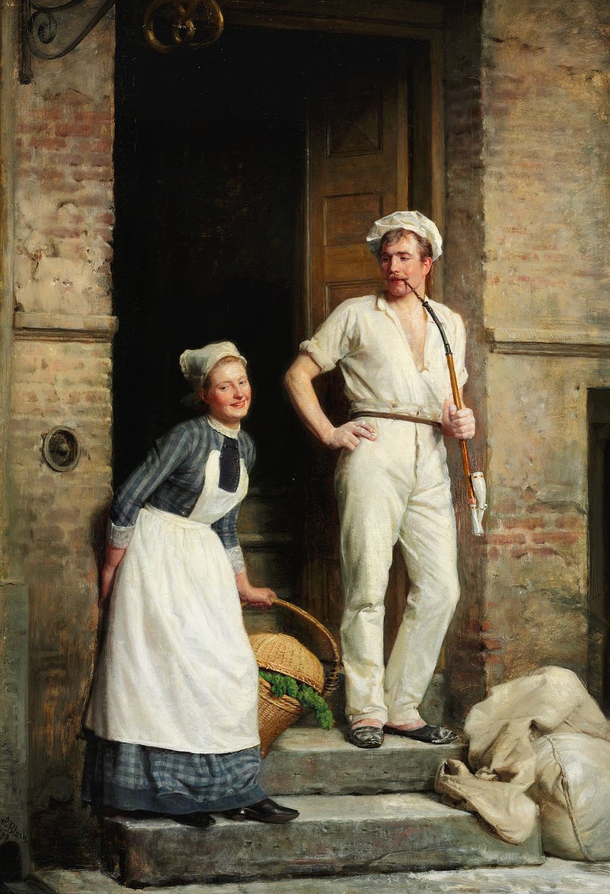 En Bager, der kjøler sig av Carl Heinrich Bloch