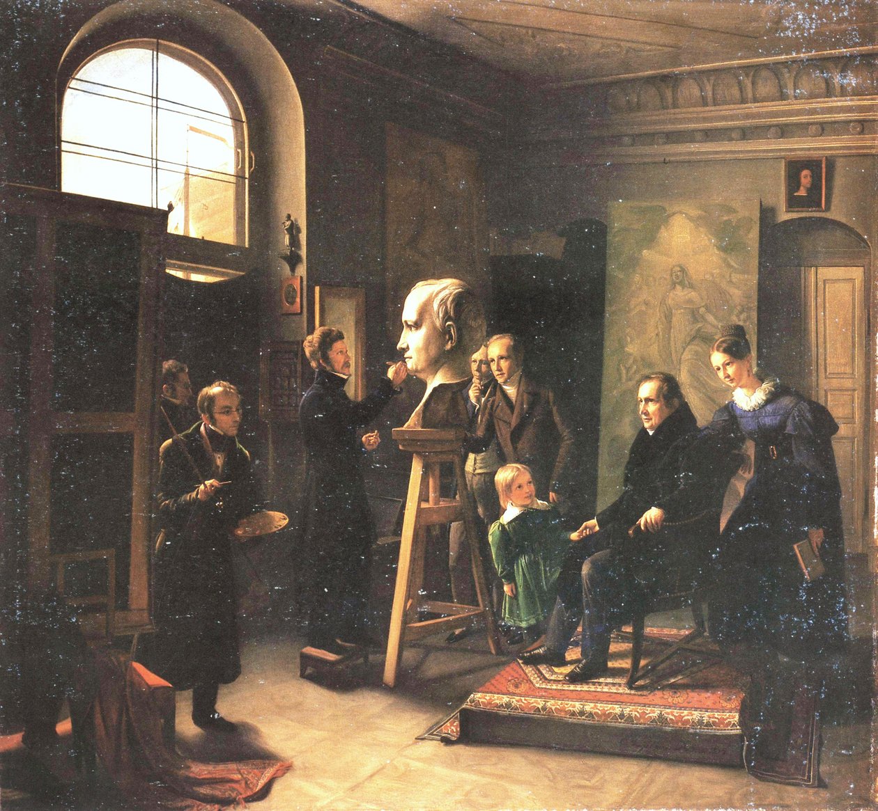 Ludwig Tieck sitter for portrettskulptøren David d