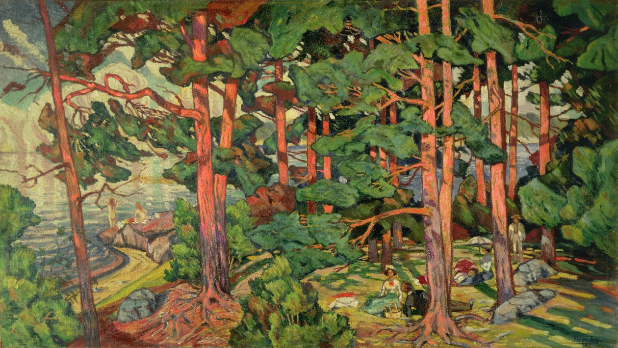 Fauve landskap, 1910 av Carl Edvard Diriks