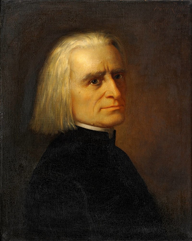 Portrett av Franz Liszt 1811-1886 av Carl Ehrenberg