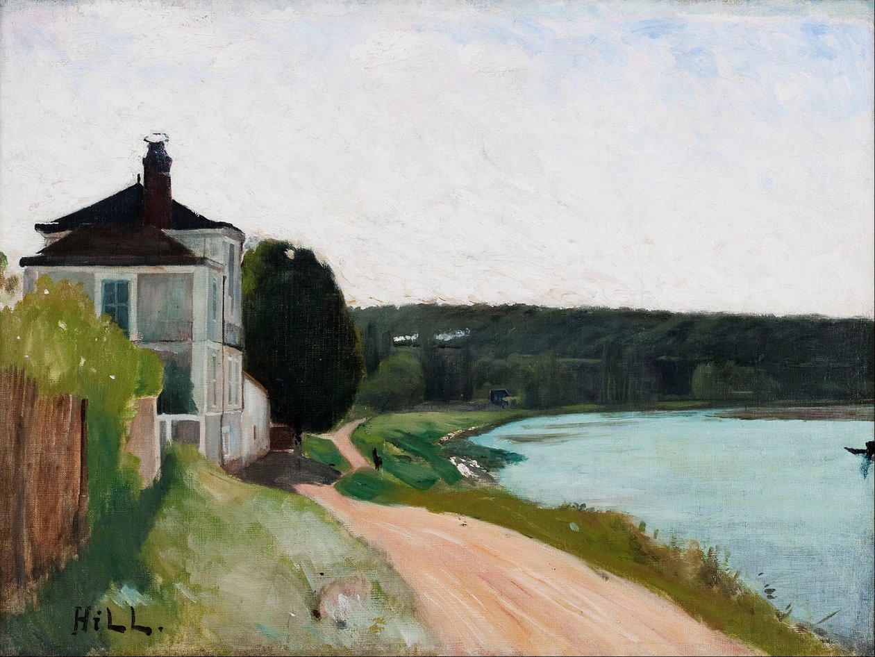Villa på Seine, Bois-le Roi. Fontainebleau av Carl Fredrik Hill
