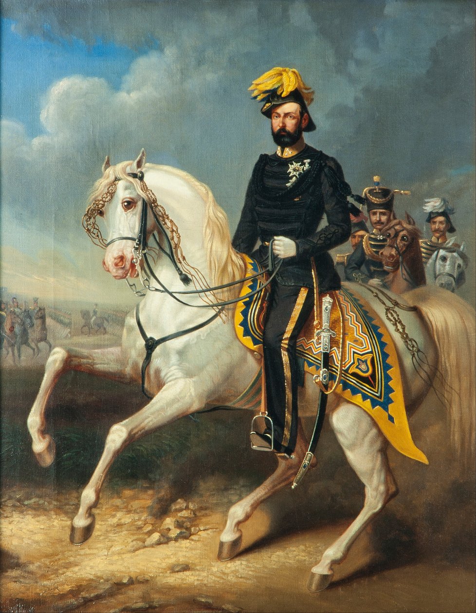 Karl XV, konge av Sverige og Norge 1860-1872 av Carl Fredrik Kiörboe