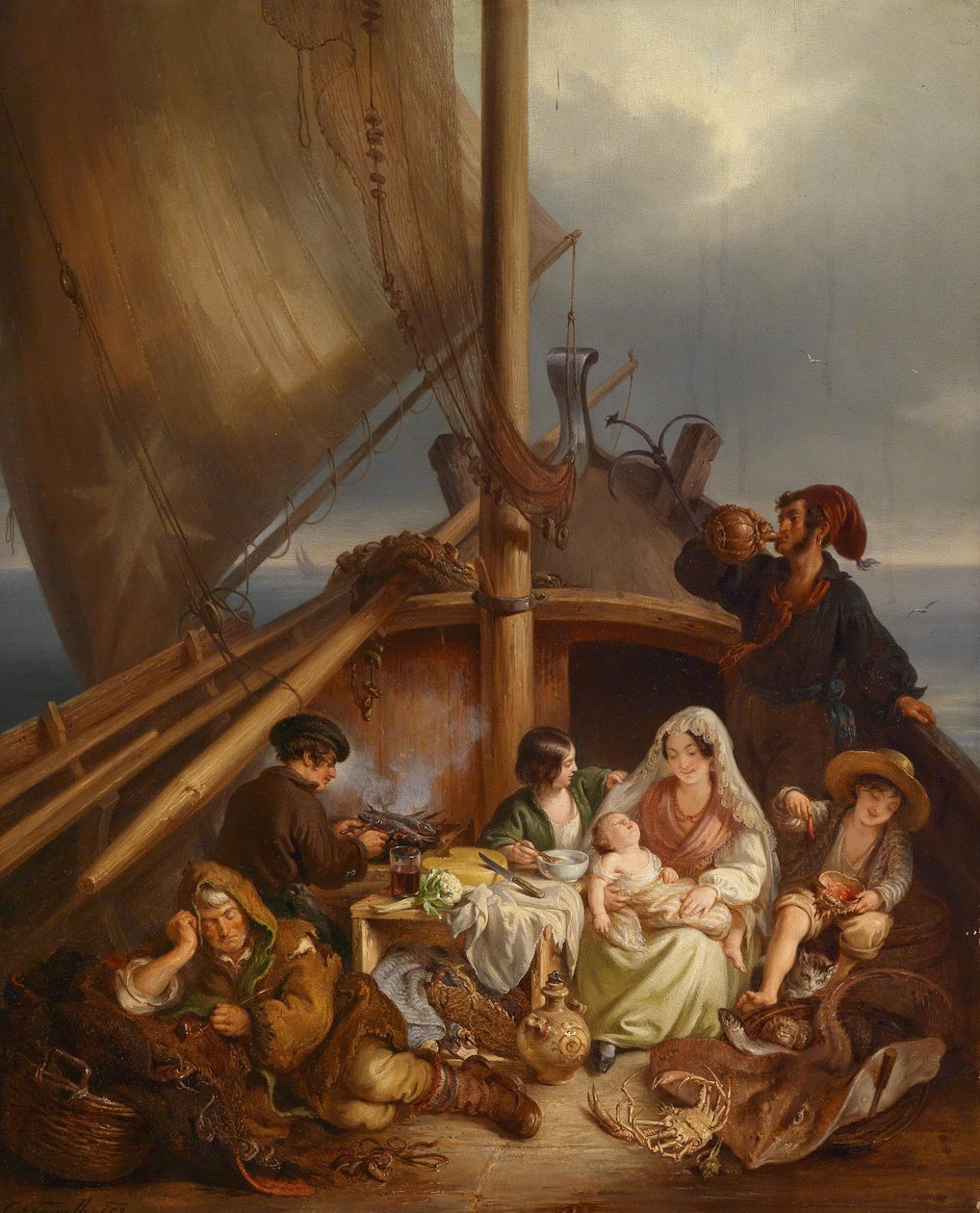 Fiskefamilie av Carl Fruwirth