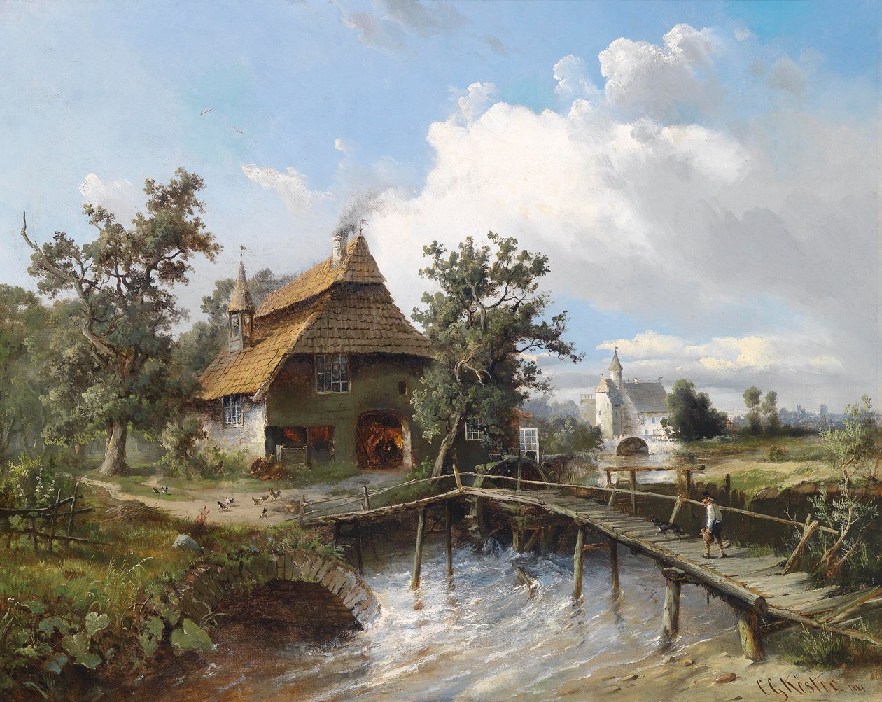 Smeden er ved bekken av Carl Georg Köster