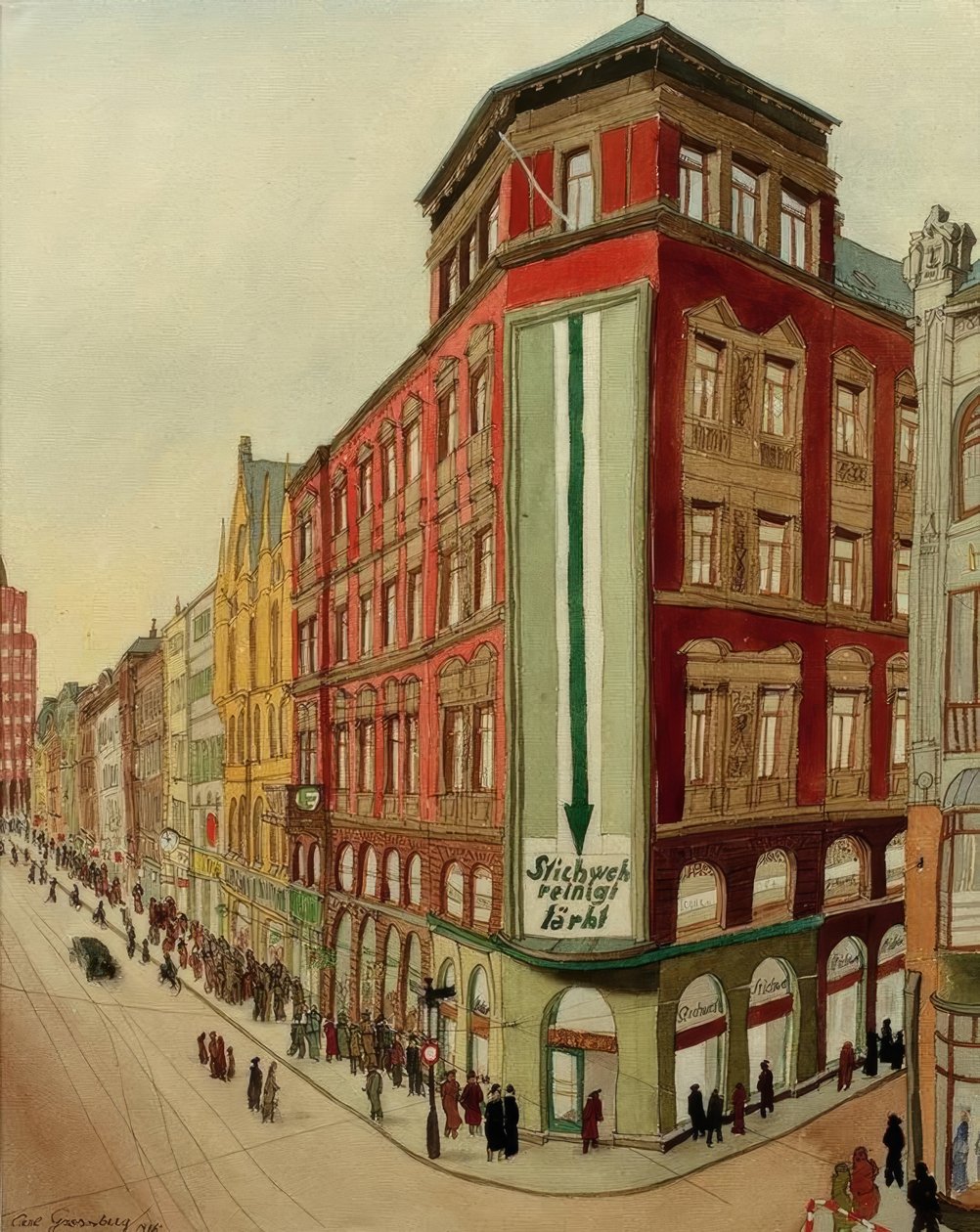 Hannover, hjørne med Stichweh-gren av Carl Grossberg