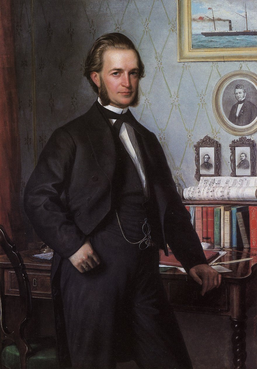 Portrett av Johan Hansen av Carl Heinrich Bloch