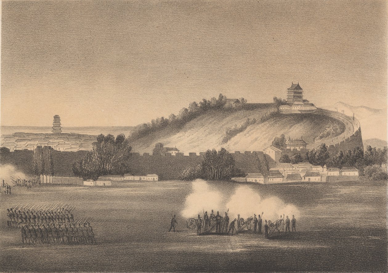 Bombardement av Kanton 1857 av Carl Lancedelli