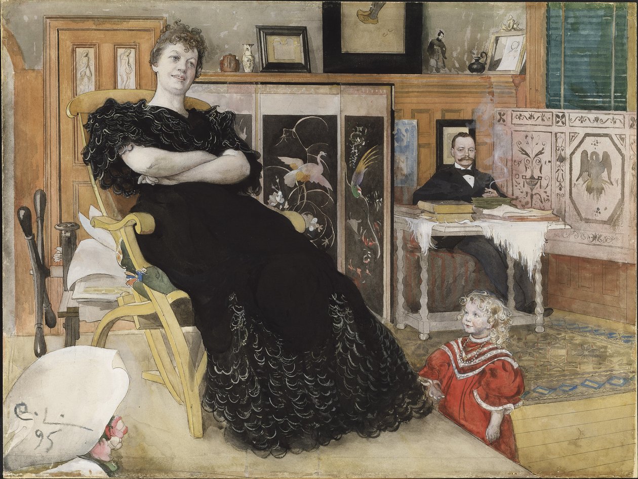 Anna Pettersson, ca. 1895 av Carl Larsson