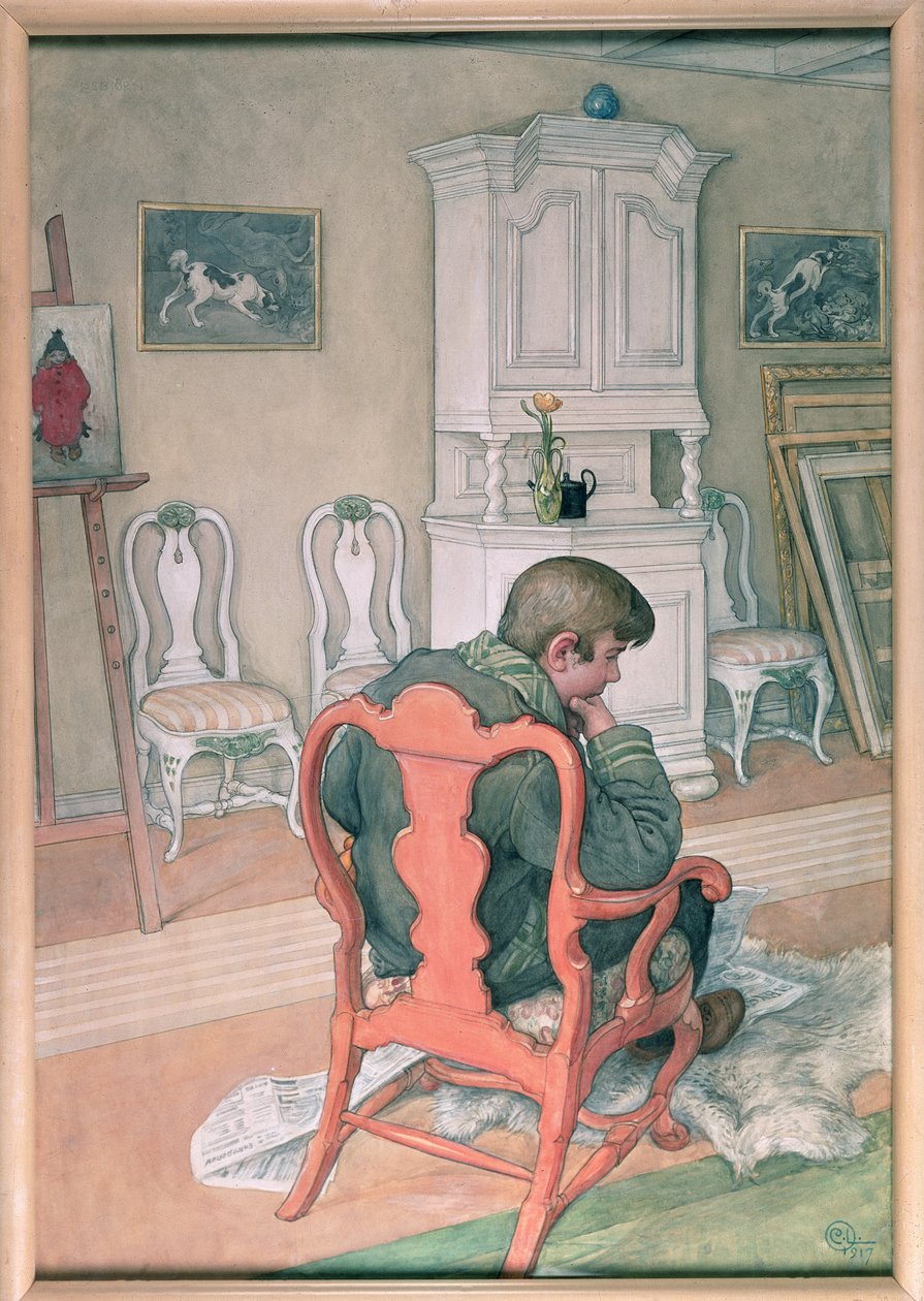 Esbjørn rekonvaleserende av Carl Larsson