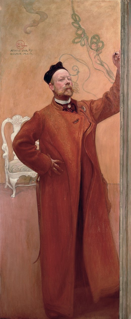 Foran speilet: Selvportrett, 1900 av Carl Larsson