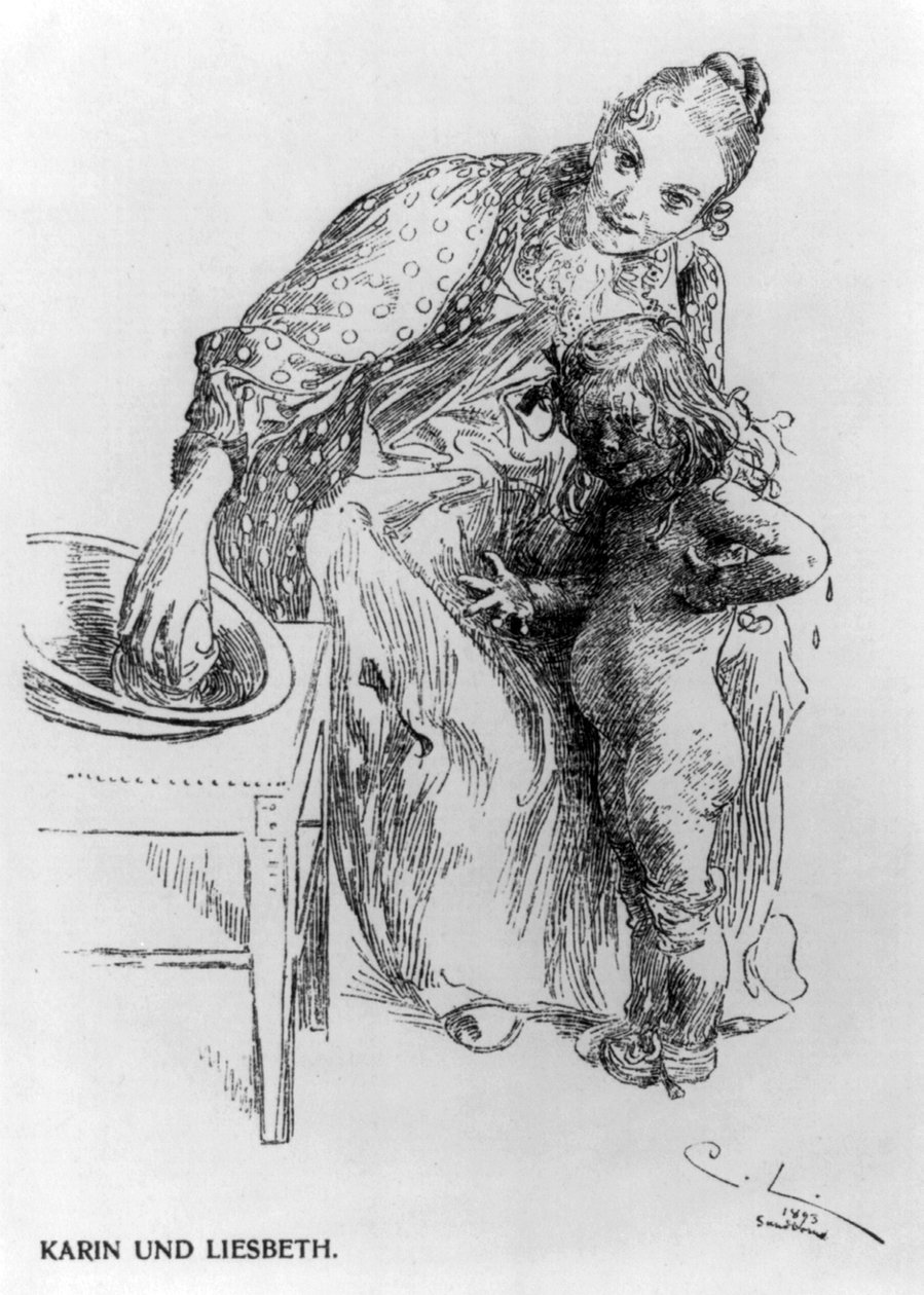Karin og Liesbeth av Carl Larsson