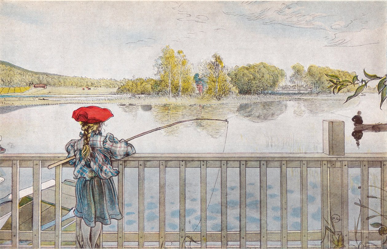 Lisbeth fiske av Carl Larsson