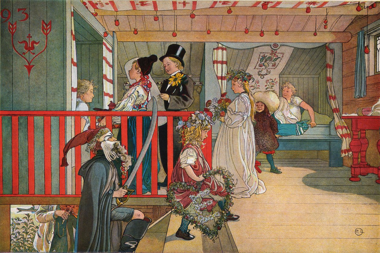 Nameday på lagerhuset av Carl Larsson