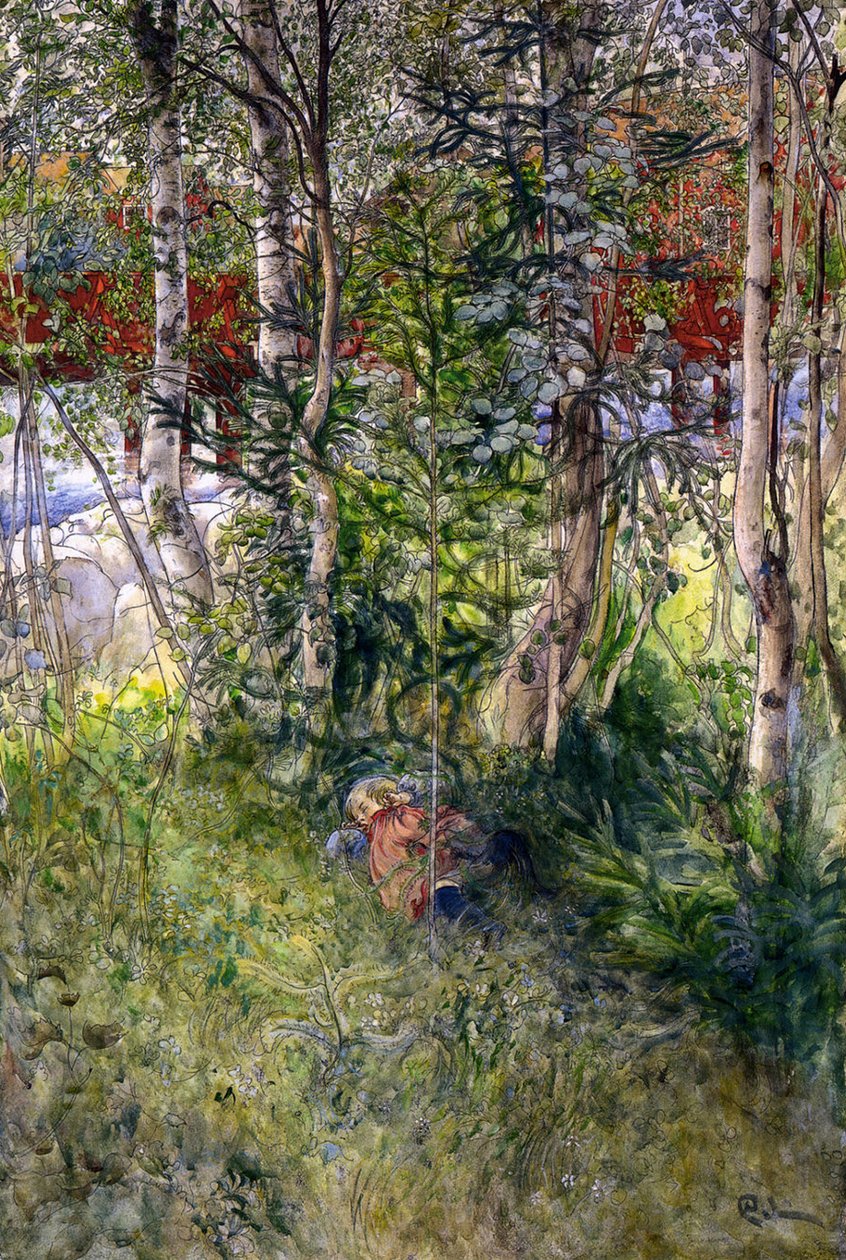 Lur i det grønne av Carl Larsson
