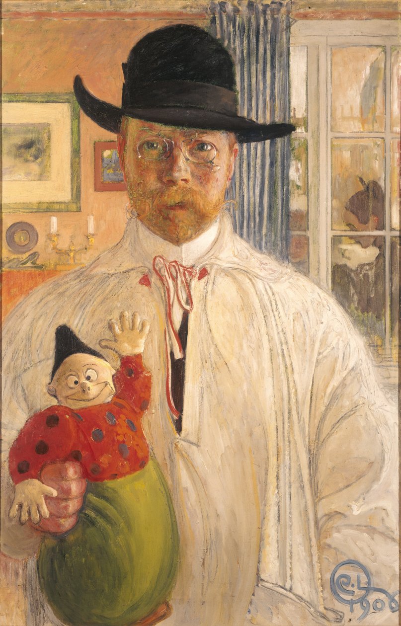 Selvportrett av Carl Larsson