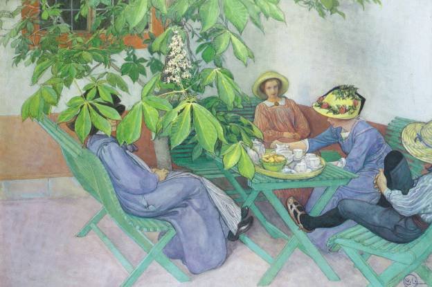 Under kastanjetreet av Carl Larsson