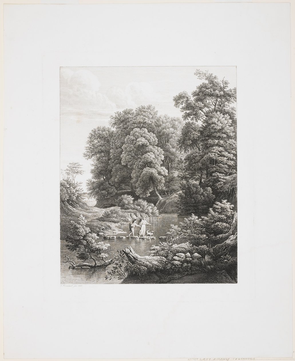 Tobias og engelen, 1835 av Carl Ludwig Frommel