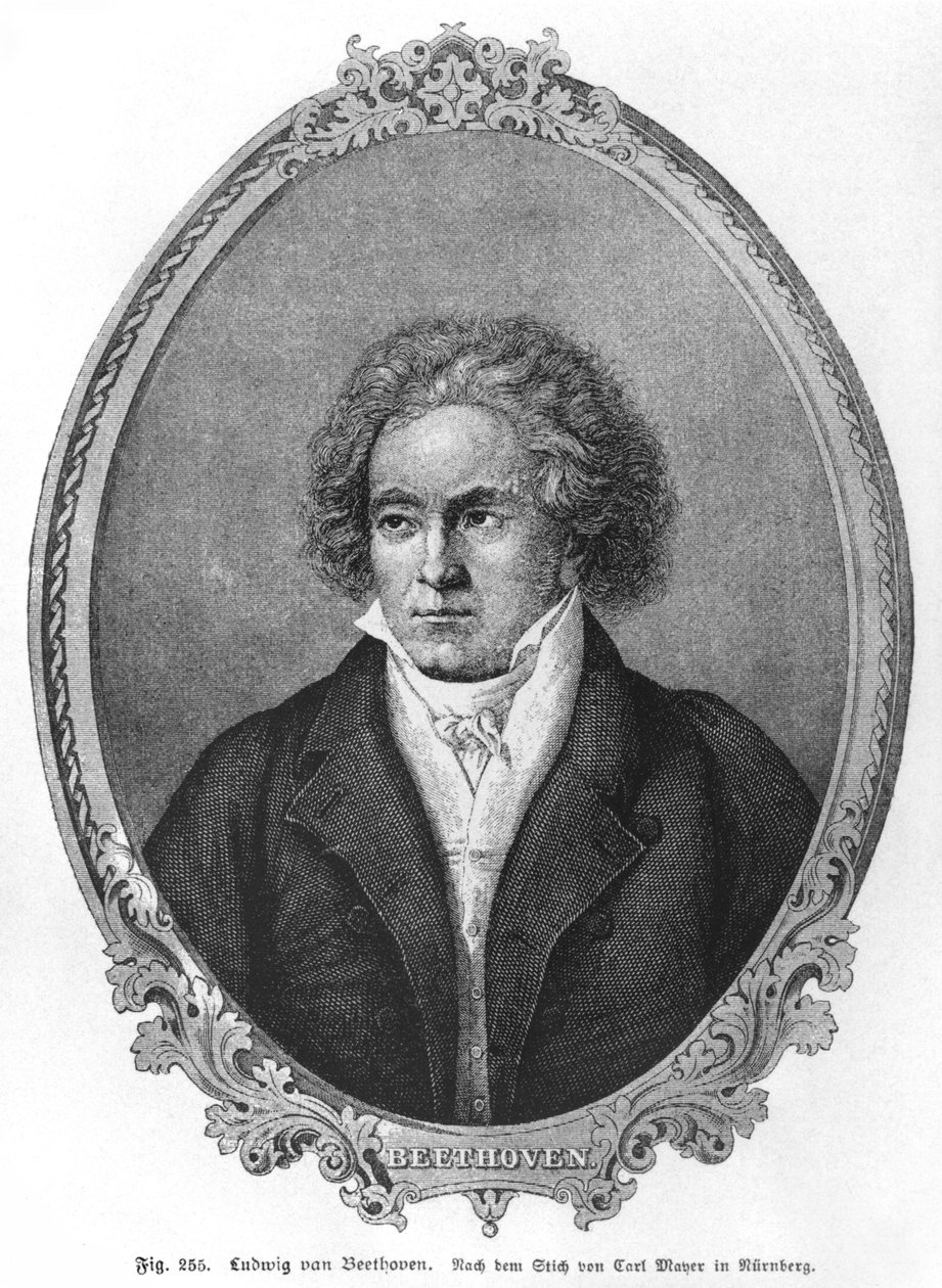 Ludwig van Beethoven (1770-1827) av Carl Mayer