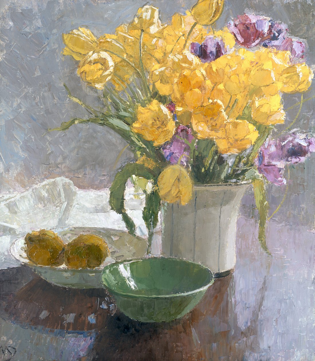 Stilleben med gule tulipaner av Carl Moll