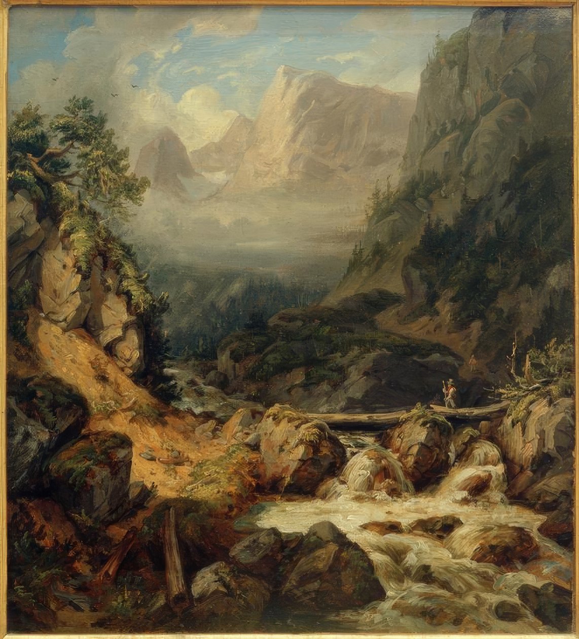 C.Morgenstern, The Waldbachstrub nær Hallstatt av Carl Morgenstern