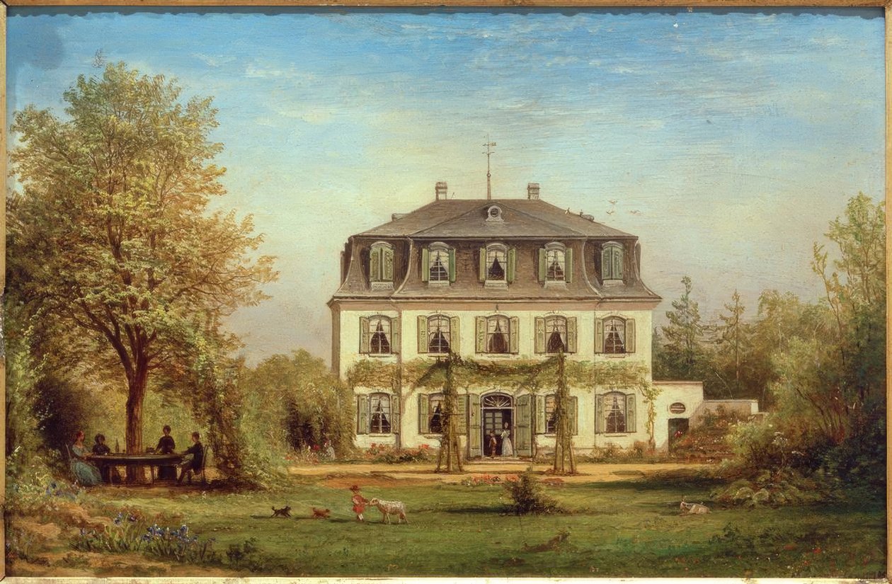 C. Morgenstern, sommerhus d. Bansa familie av bankfolk, Sachsenh. av Carl Morgenstern