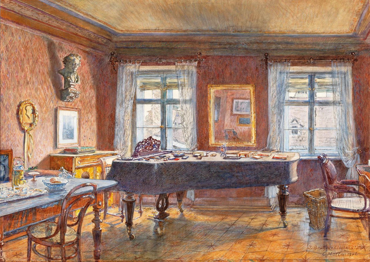 J. Brahms, pianorom Deutsch: J. Brahms, Pianorom av Carl Muller
