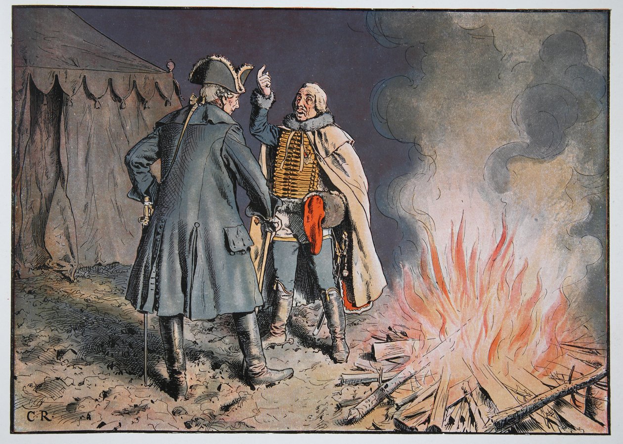 I leiren til Bunzelwitz, september 1761 av Carl Röchling