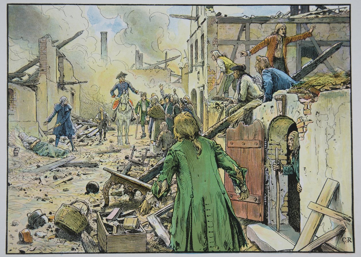 Kongen besøkte Kustrin, august 1758 av Carl Röchling