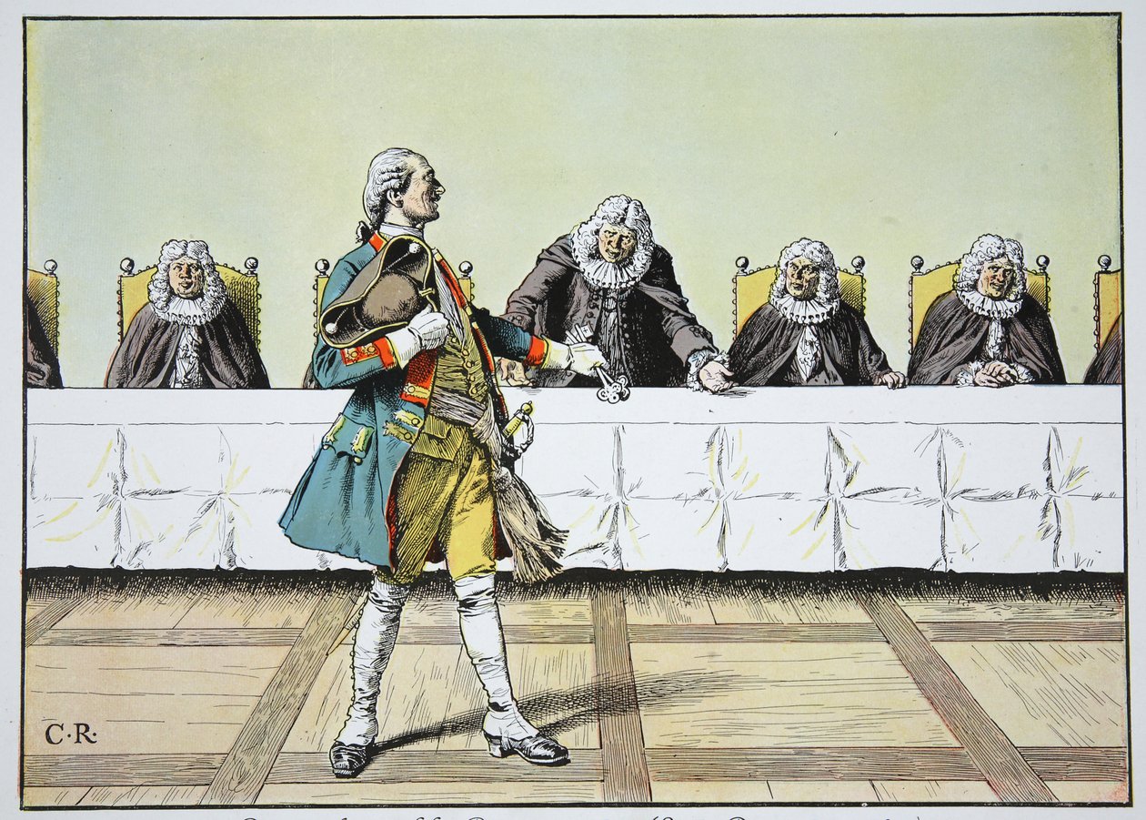 Den diplomatiske Burgermeister, slutten av desember 1740 av Carl Röchling