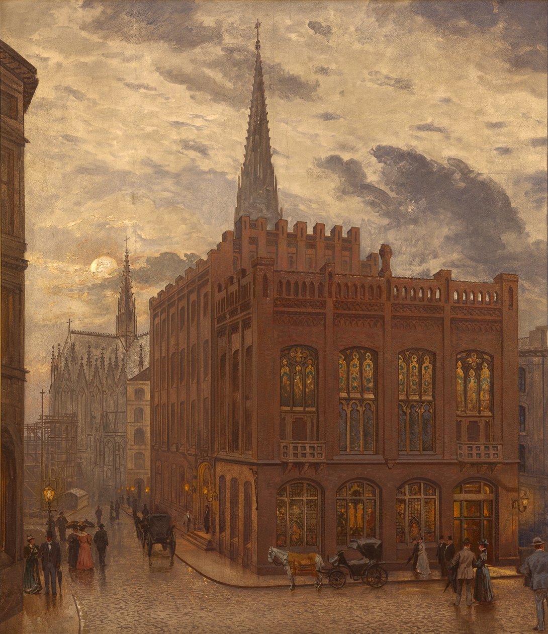Bygging av Patriotic Society. av Carl Rodeck