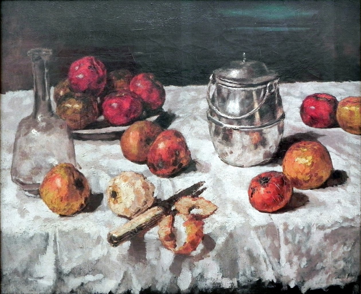 Stilleben med epler av Carl Schuch