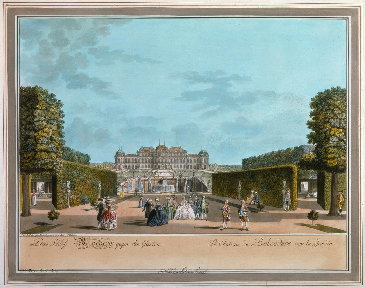 Wien, Øvre Belvedere / Schütz av Carl Schütz
