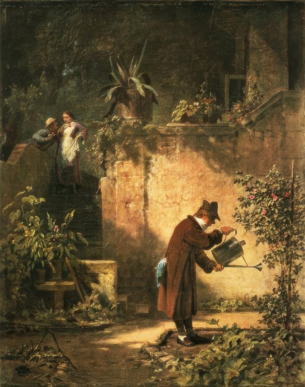 Hagevennen av Carl Spitzweg