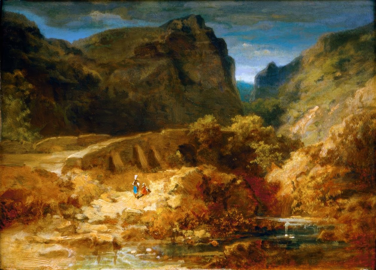 italiensk landskap av Carl Spitzweg