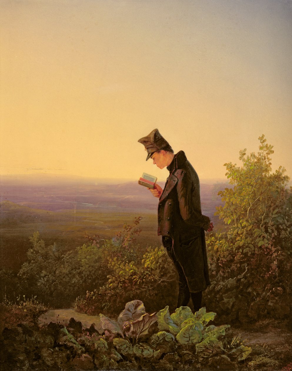 Leser Breviary, The Evening av Carl Spitzweg