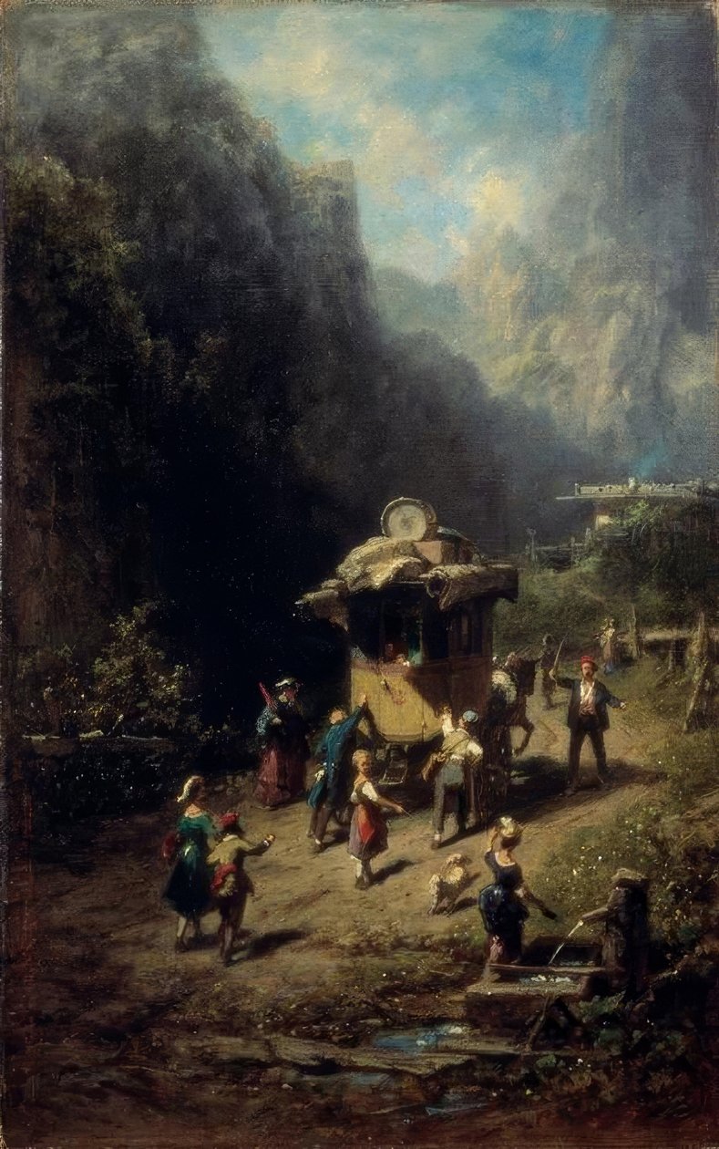 Omreisende kunstnersamfunn av Carl Spitzweg