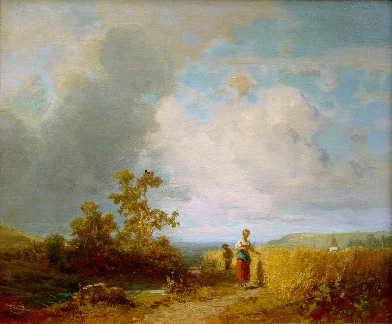 Høster ved innhøsting av Carl Spitzweg