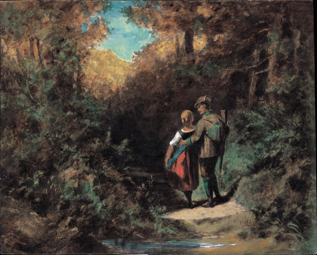 Stalking, 1865-70 av Carl Spitzweg