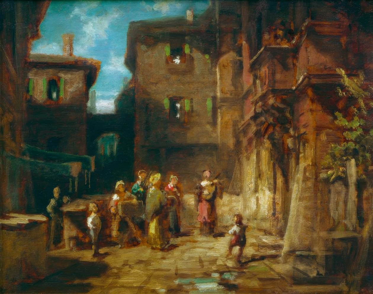 Gatemusikere av Carl Spitzweg