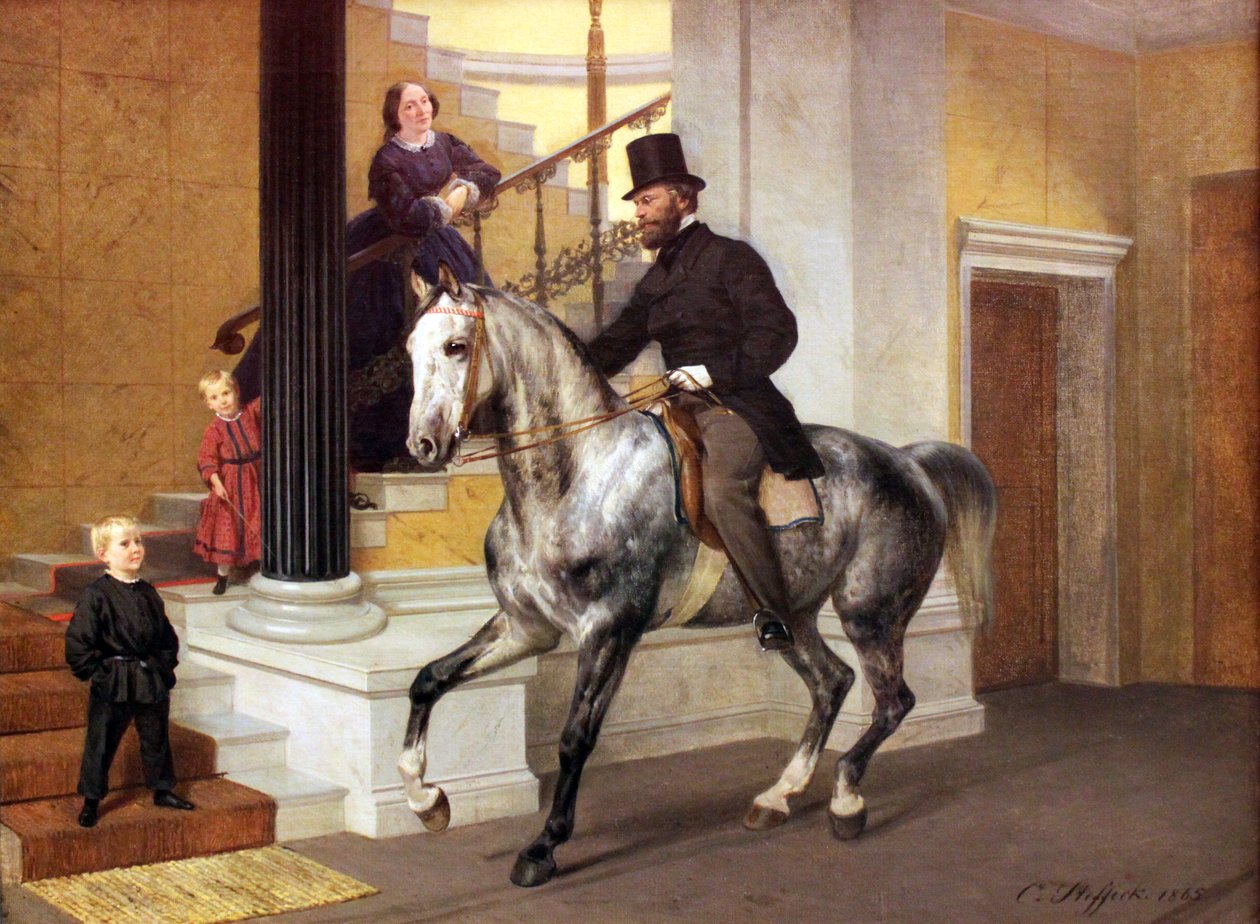 Portrett av advokaten Ernst Lau av Carl Constantin Steffeck