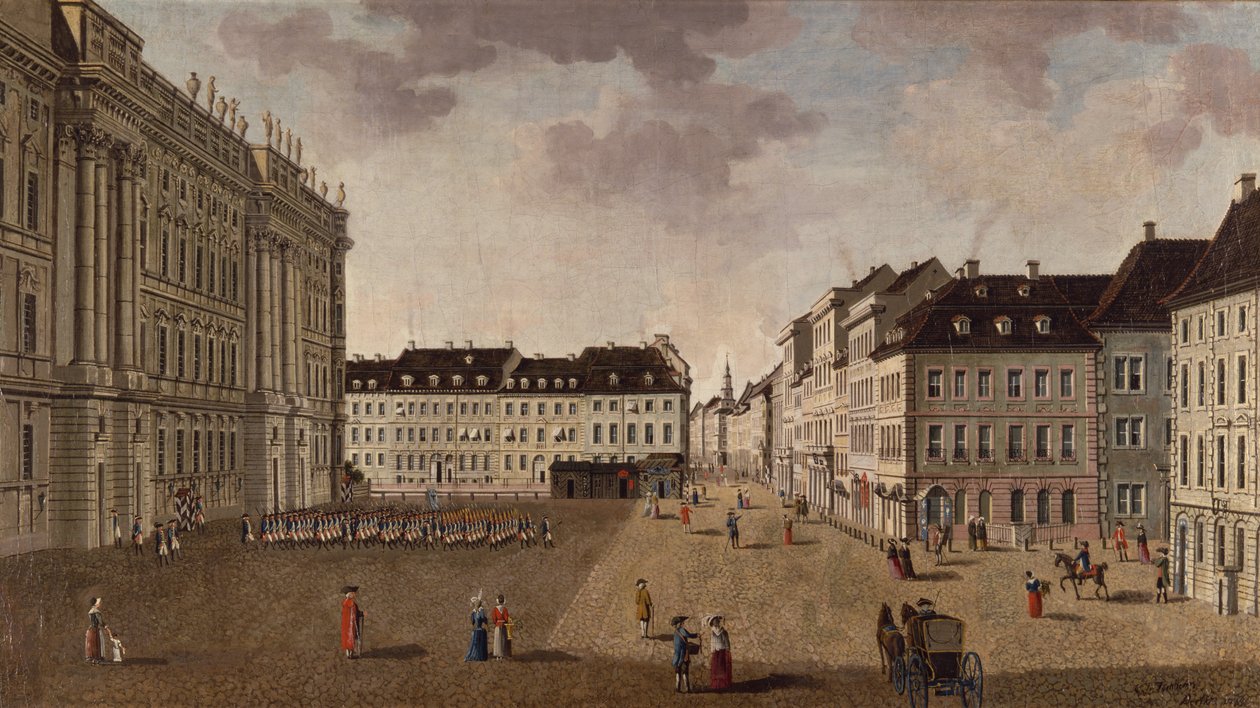 Berlin bypalass, 1765 av Carl Traugott Fechhelm